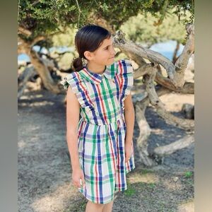 Bobo Choses Colorful Plaid Kids Dress